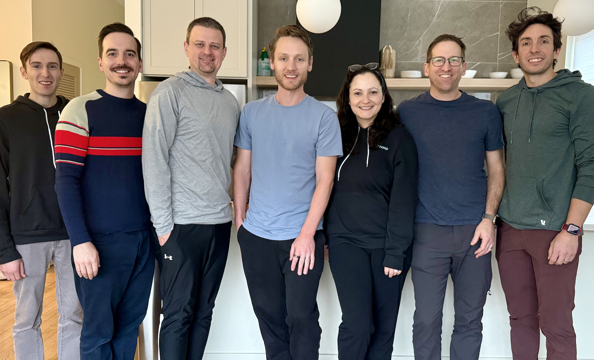 The Hoop team (from left) - Josh, Travis, Stella, Brad, Brian, and Justin - at our offsite in Minneapolis.